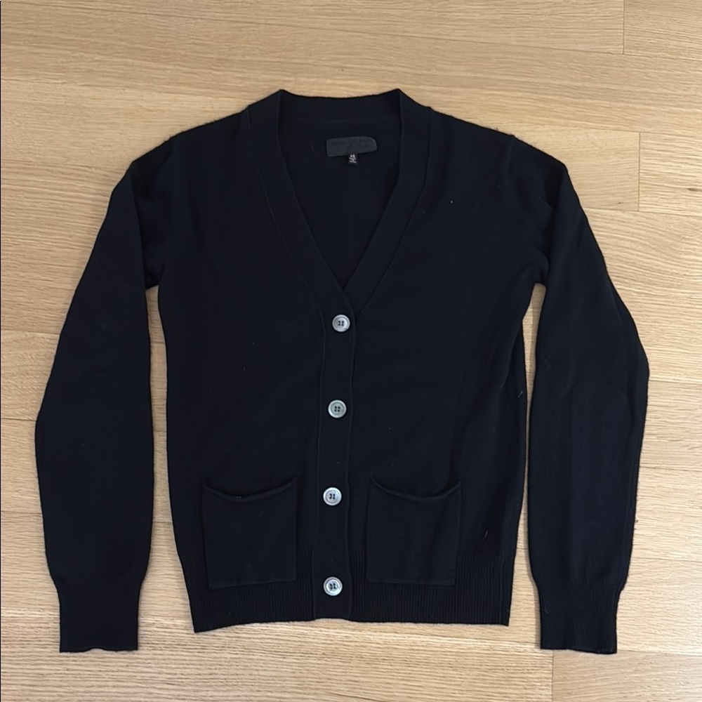 Black Women’s Cashmere Cardigan Sweater